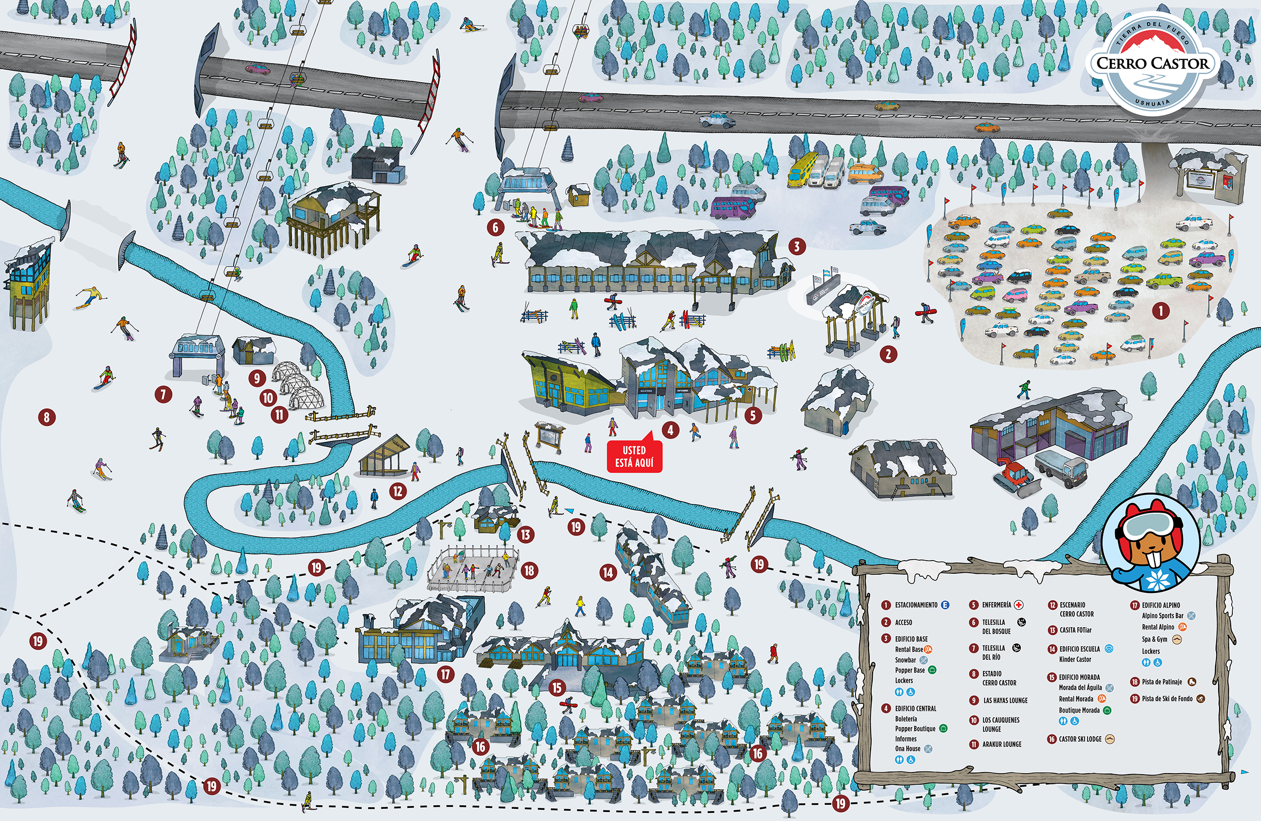 Mapa Base Cerro Castor